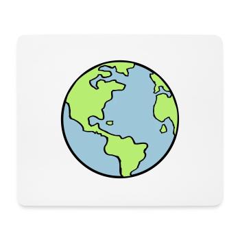 erde_002 - Mouse Pad (horizontal) - white - Front