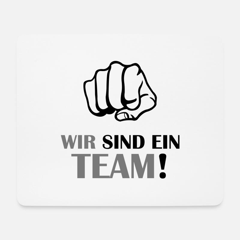faust_wir_sind_ein_team_2 - Mousepad (Querformat) - Weiß