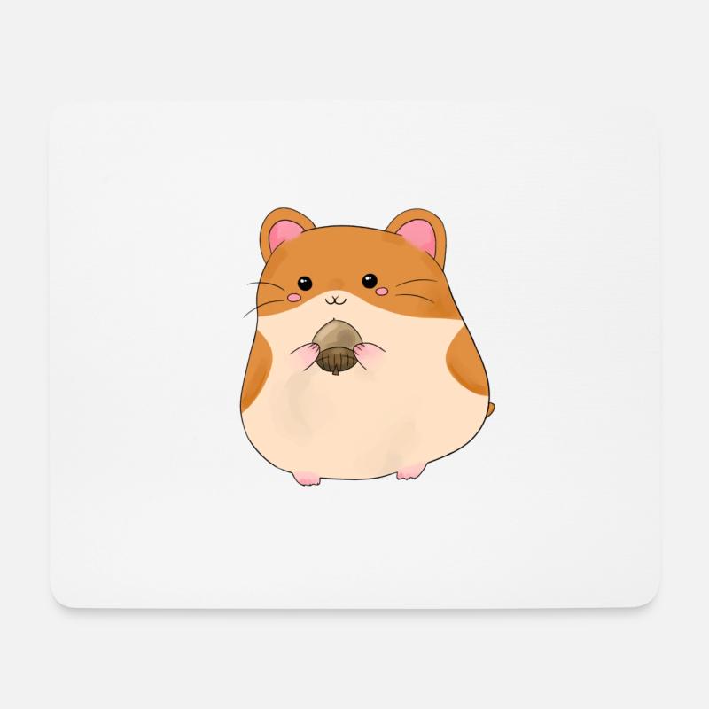 hamster - Mouse Pad (horizontal) - white