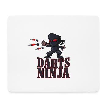 Darts Ninja - Mousepad (Querformat) - Weiß - Vorne