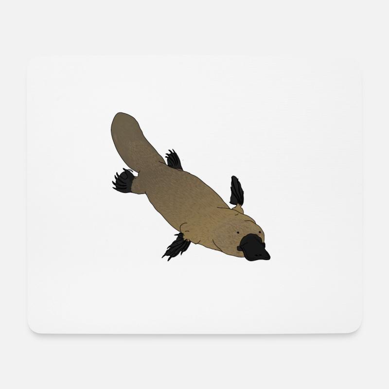 Schnabeltier Schnabeltier - Mousepad (Querformat) - Weiß
