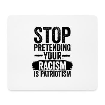 Stop Racism | Against Nazis Antifa gifts - Mouse Pad (horizontal) - white - Front