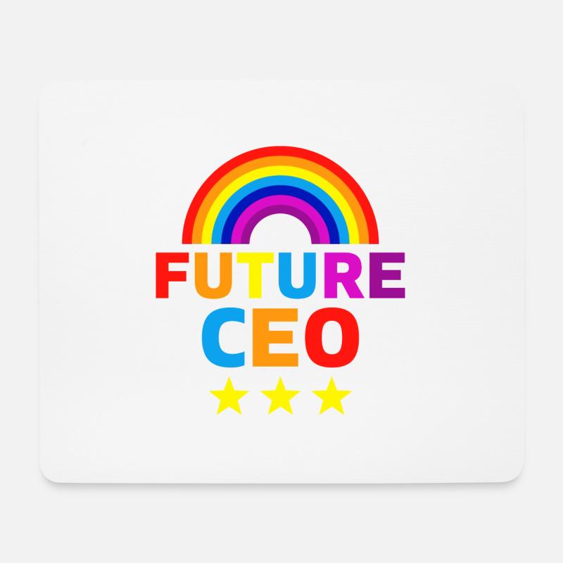 Future CEO Entrepreneur Geschenk - Mousepad (Querformat) - Weiß