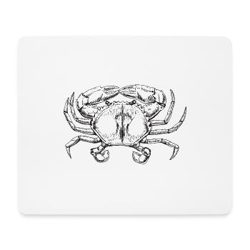 crabe - Tapis de souris (format paysage) - blanc - Devant