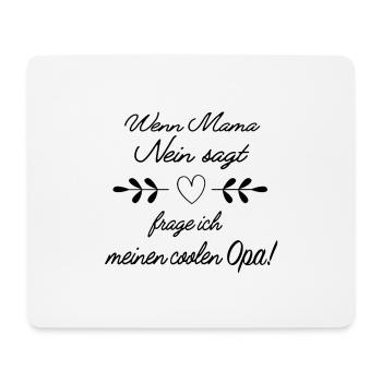 Lustige Opa Geschenkidee - Mousepad (Querformat) - Weiß - Vorne