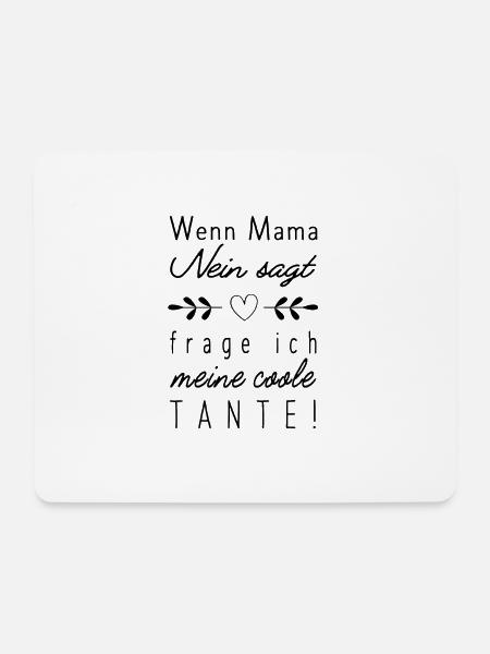 wenn mama nein sagt Geschenkidee - Mousepad (Querformat) - Weiß