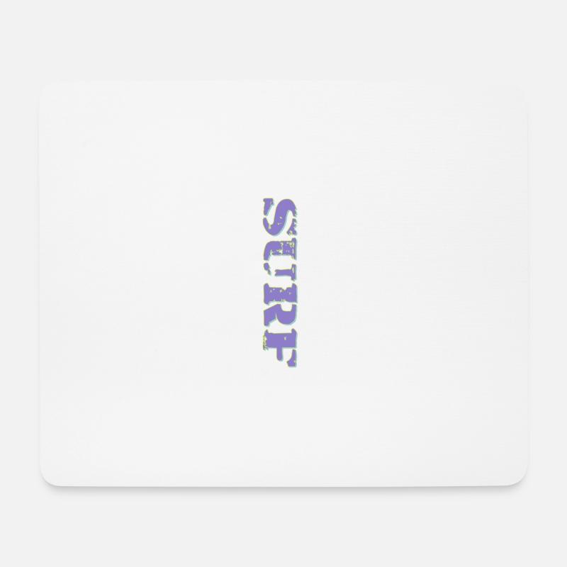 Surfer Surf - Mousepad (Querformat) - Weiß