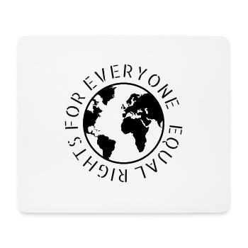 feminism - equal righs for everyone - Mousepad (Querformat) - Weiß - Vorne