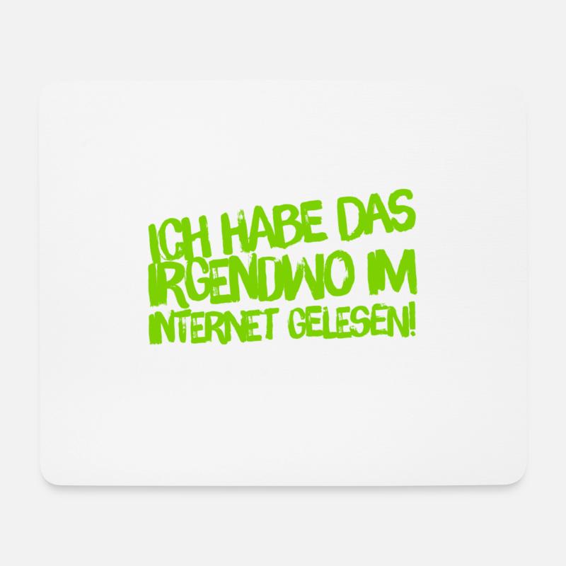 aus dem Internet - Mousepad (Querformat) - Weiß
