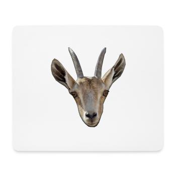 Ziegenkopf Geschenk Ziege - Mousepad (Querformat) - Weiß - Vorne