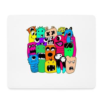 MONSTER DOODLE - Mouse Pad (horizontal) - white - Front