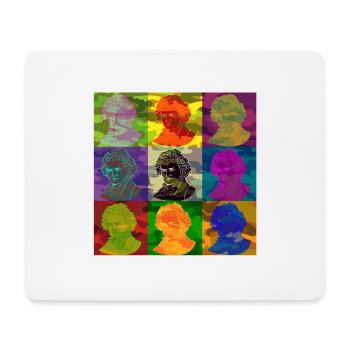 Pop-Art Ludwig van Beethoven - Mousepad (Querformat) - Weiß - Vorne