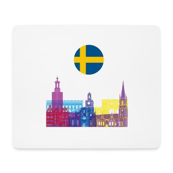 Stockholm - Tapis de souris (format paysage) - blanc - Devant