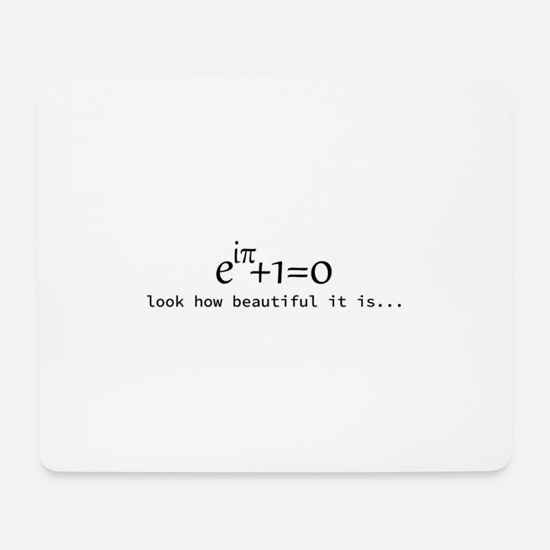 Euler's formula look how beautiful math gift - Mouse Pad (horizontal) - white