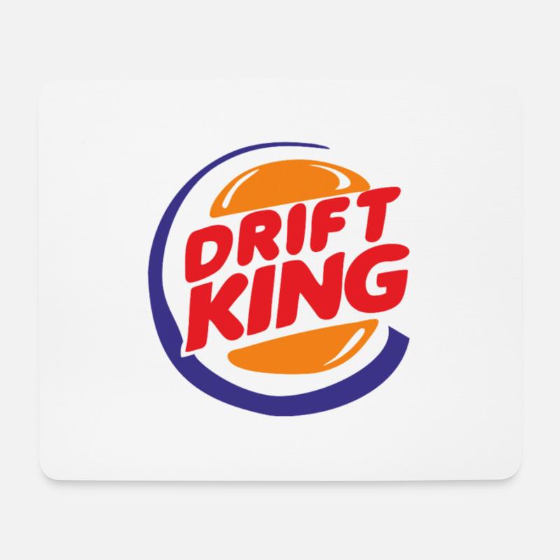 Driften - Mousepad (Querformat) - Weiß