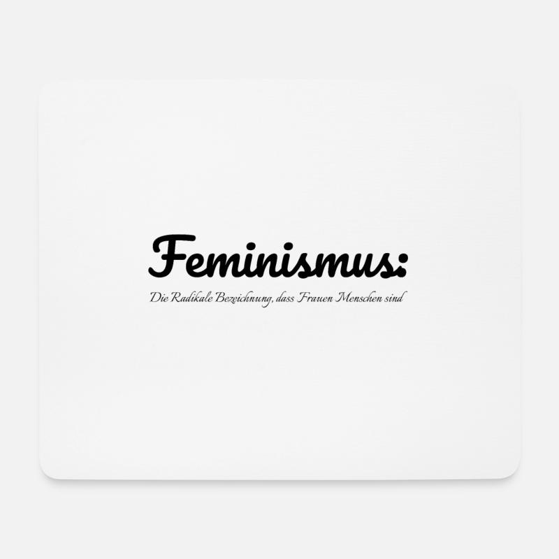 feminismus - Feminismus Bezeichnung - Mousepad (Querformat) - Weiß