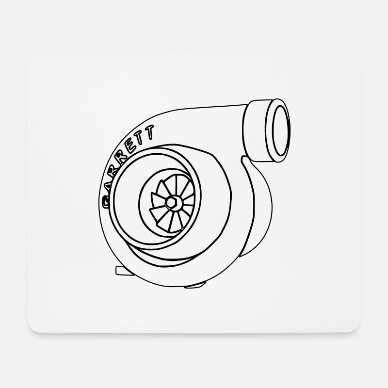 turbo33 - Mousepad (Querformat) - Weiß