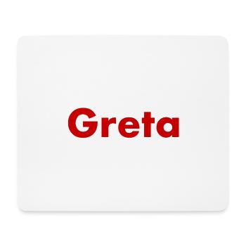 Hate Greta - Mousepad (Querformat) - Weiß - Vorne