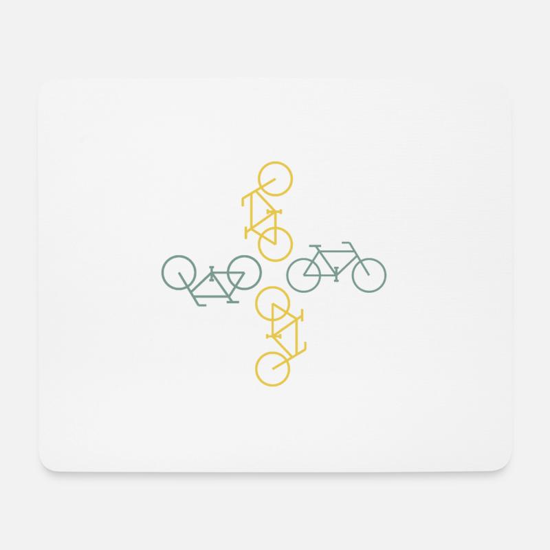 Fahrrad - Mousepad (Querformat) - Weiß