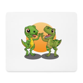 Dino 1 - Mouse Pad (horizontal) - white - Front