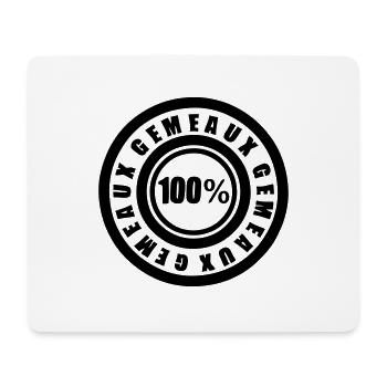signe astrologique gemeaux cercle - Tapis de souris (format paysage) - blanc - Devant