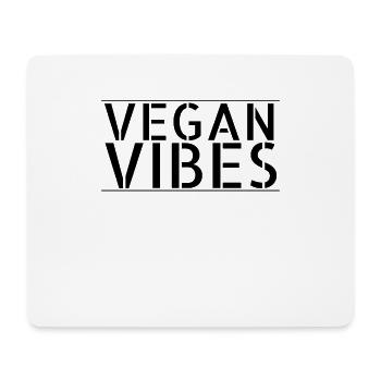 vegan - vibes vegan - Tapis de souris (format paysage) - blanc - Devant