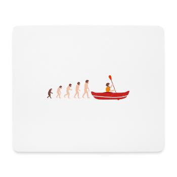 Evolution Canoeing Kanu Lustige Geschenkidee - Mousepad (Querformat) - Weiß - Vorne