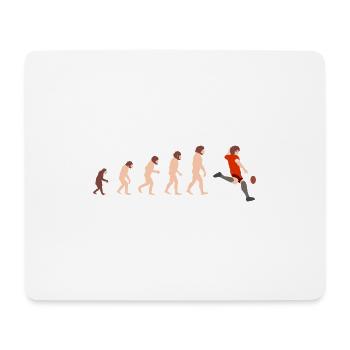 Evolution Rugby Funny gift idea - Mouse Pad (horizontal) - white - Front