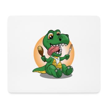 Dino 2 - Mouse Pad (horizontal) - white - Front
