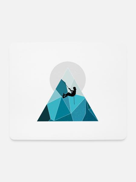 Klettern - Mousepad (Querformat) - Weiß