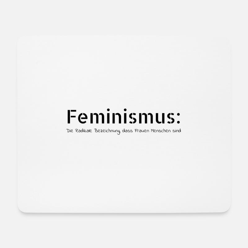 feminismus - Feminismus Bezeichnung - Mousepad (Querformat) - Weiß