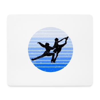 Figure skating pair skating - Mouse Pad (horizontal) - white - Front