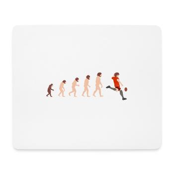 Evolution Rugby Funny Gift Idea - Mouse Pad (horizontal) - white - Front