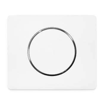 RING 3D METALLIC - Mousepad (Querformat) - Weiß - Vorne