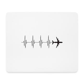 plane - Mouse Pad (horizontal) - white - Front