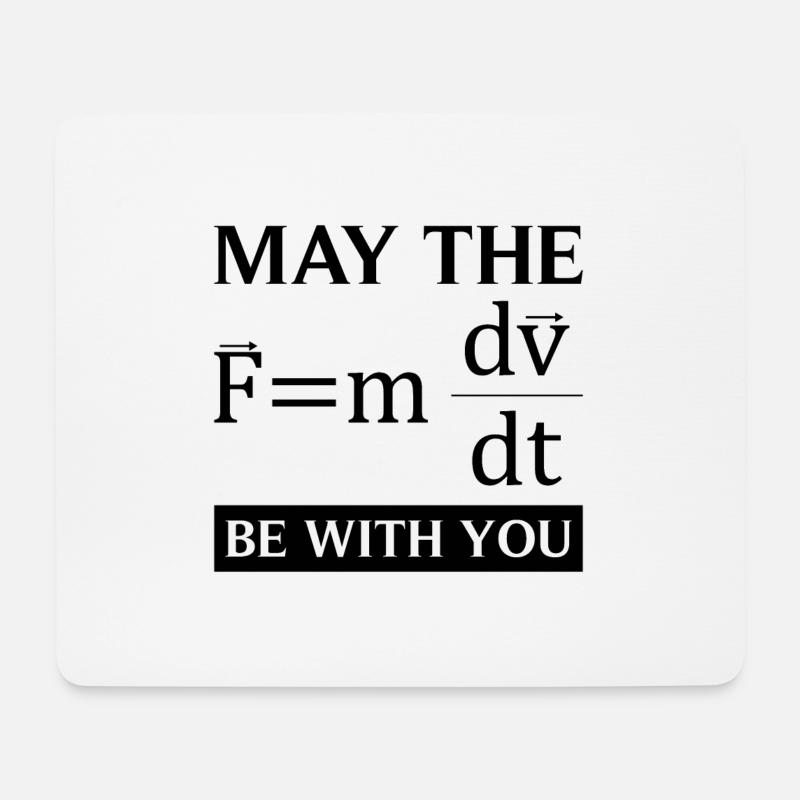 May The Force Be With You - Mousepad (Querformat) - Weiß