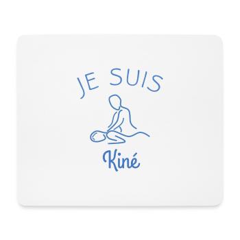 je suis kiné - Tapis de souris (format paysage) - blanc - Devant