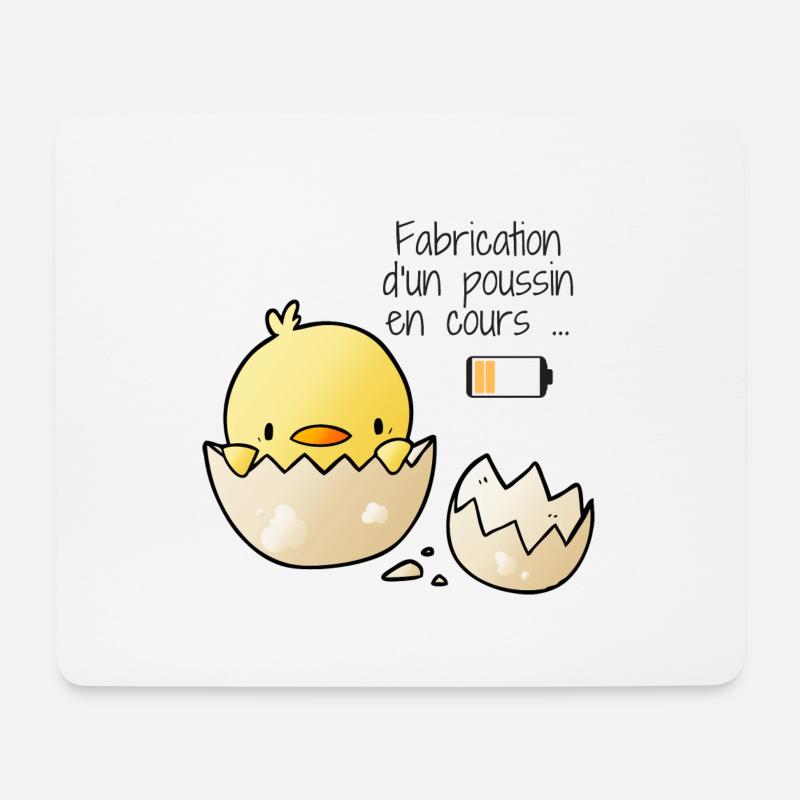 Mama T-Shirt Küken machen - Mousepad (Querformat) - Weiß