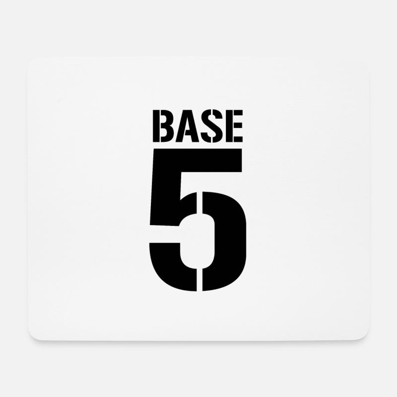 BASE 5 GTA - Mousepad (Querformat) - Weiß