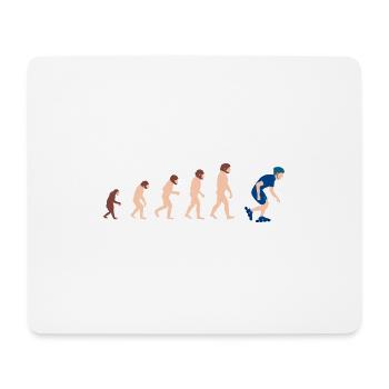 Evolution Inline Skates Lustige Geschenkidee - Mousepad (Querformat) - Weiß - Vorne