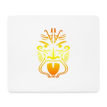 Maori-Krieger Haka-Tanz Zunge Ausstrecken Geschenk - Mousepad (Querformat) - Weiß - Vorne
