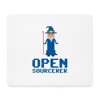 Entwickler Open Sourcerer Lustige Geschenkidee - Mousepad (Querformat) - Weiß - Vorne