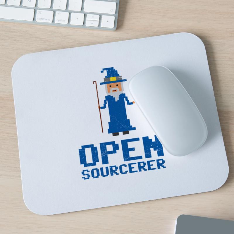 Developer Open Sourcerer Funny gift idea Mouse Pad (horizontal)