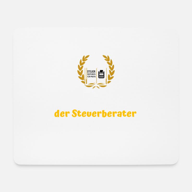 Steuerberater & Steuerprüfer Geschenk - Mousepad (Querformat) - Weiß