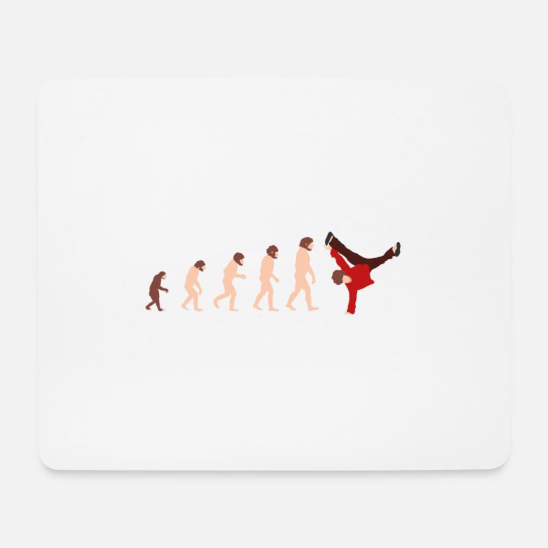 Evolution Breakdance Idée cadeau drôle - Tapis de souris (format paysage) - blanc