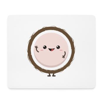 Kokos Geschenk Kokosnuss Urlaub Karibik Sommer - Mousepad (Querformat) - Weiß - Vorne