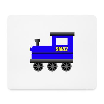 Locomotive SM42 - Tapis de souris (format paysage) - blanc - Devant
