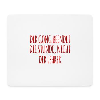 Lehrer vs Schulklingel - Mousepad (Querformat) - Weiß - Vorne