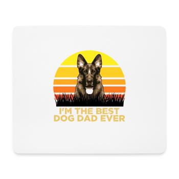 I'm The Best Dog Dad Ever Animal Pet T-Shirt - Mousepad (Querformat) - Weiß - Vorne