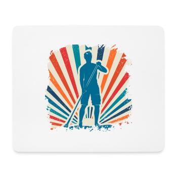Sports nautiques sup surf paddle paddle - Tapis de souris (format paysage) - blanc - Devant